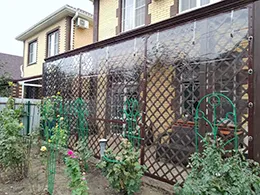 Мягкие окна ПВХ для беседки